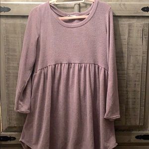 Brown sweater dress